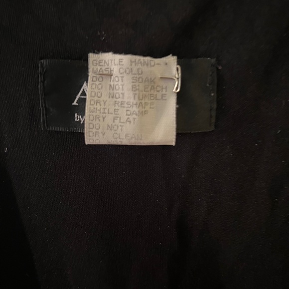 ABS Allen Schwartz Crochet Lined Dress W/ 3D Flowers-Size M - Picture 16 of 16